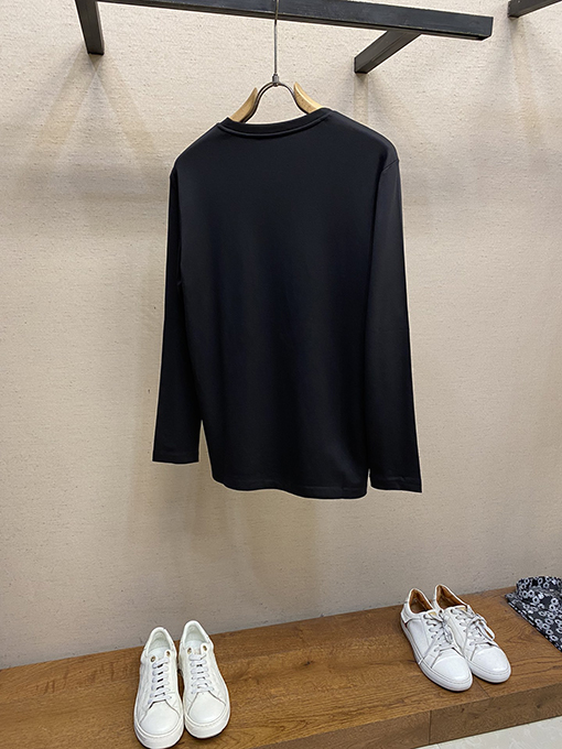 モンクレールスーパーコピー ロゴ入りラウンドネック長袖シャツ