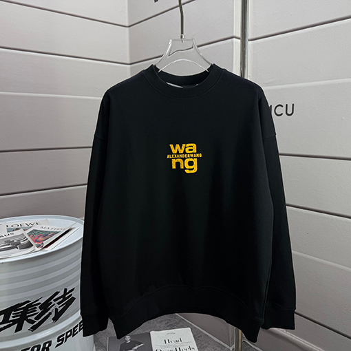 アレキサンダーワン wang レゴ文字レゴプリントのシリコンラウンドネック スパーカー