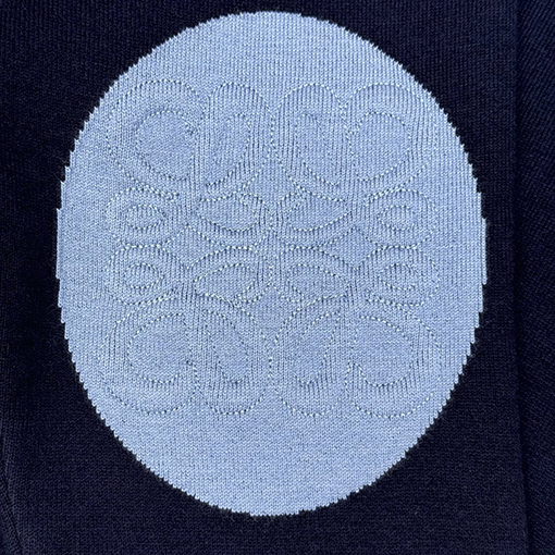 ロエベ パッド入り3D刺繍クルーネックセーター