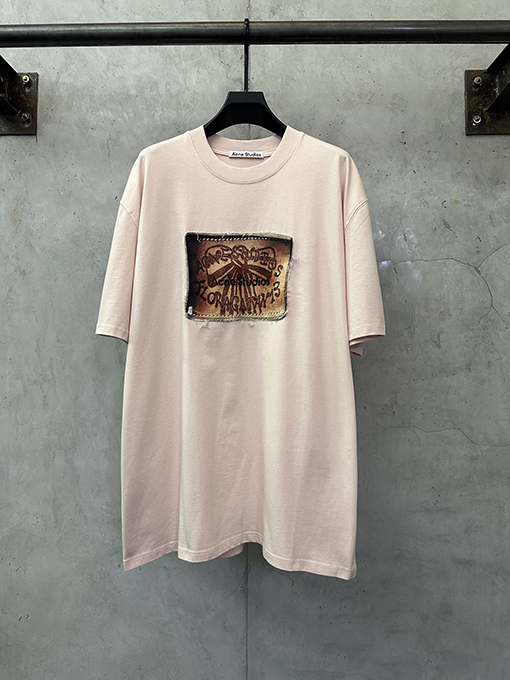 アクネストゥディオズ マイクロロゴレトロバタフライプリントパッチ半袖Tシャツ