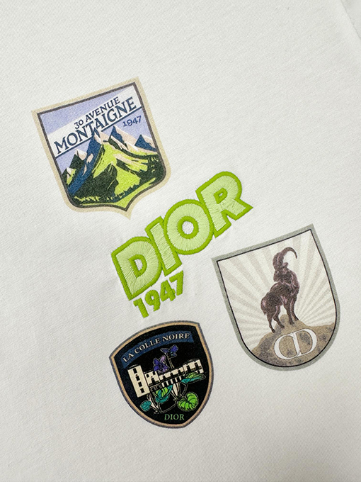 ディオール Dior スキーコレクション刺繍半袖Tシャツ