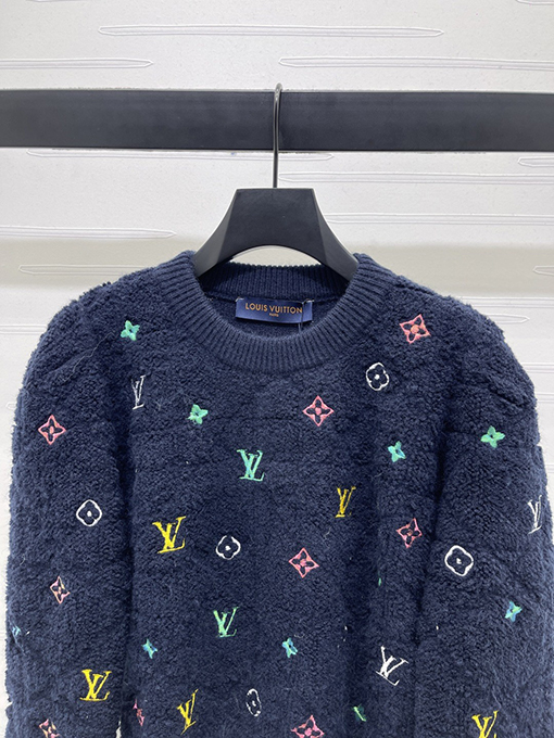 ルイヴィトンスーパーコピー 新しい刺繍ニットプルオーバーセーター