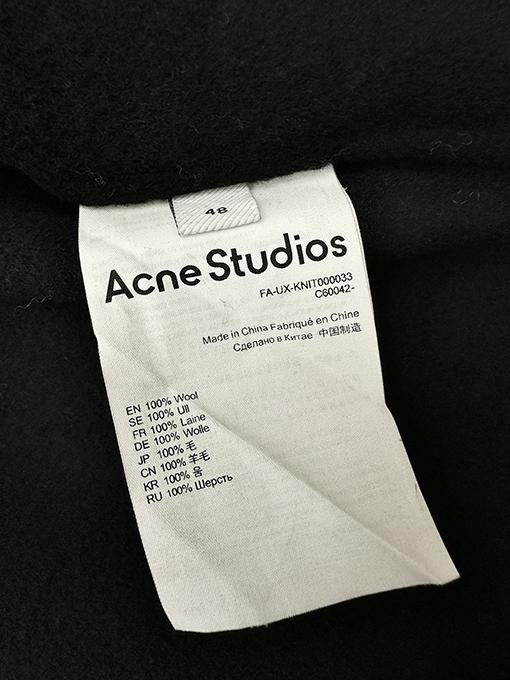 アクネストゥディオズ カシミアジップアップジャケット