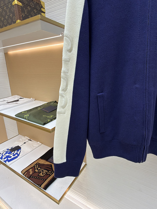 グッチコピー 刺繍パッチワークウールジップアップジャケット