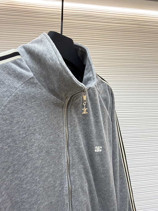 セリーヌスーパーコピー 凱旋門刺繍り長袖ジャケット