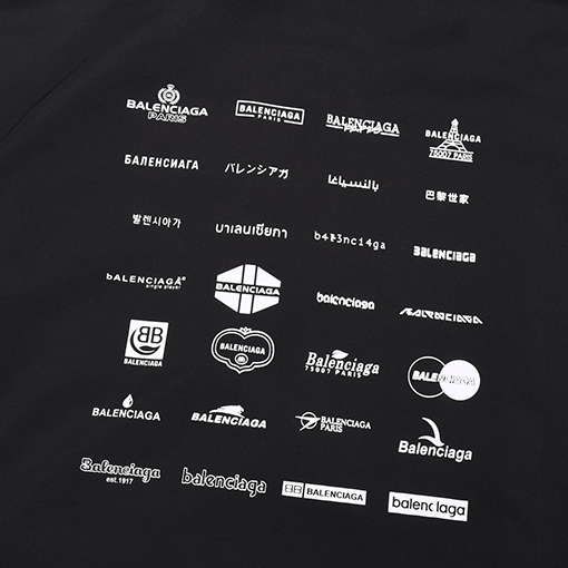 バレンシアガ Balenciaga Archives Logos アートプリントジャケット