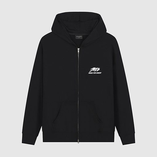 Balenciaga X Need For Speed コラボレーションのジップアップフード付きスパーカー