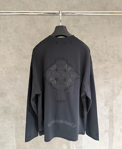 クロムハーツコピー 新しい刺繍入りヘビーウェイト長袖スパーカー