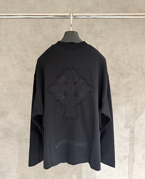 クロムハーツコピー 新しい刺繍入りヘビーウェイト長袖スパーカー