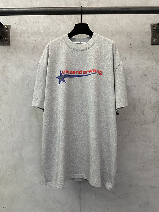 アレキサンダーワン Alexander wang 星柄ラインストーンラウンドネック半袖Tシャツ