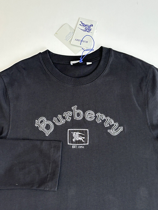 バーバリー BURBERRY 新しいニットラウンドネックコットン長袖シャツ