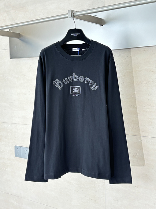 バーバリー BURBERRY 新しいニットラウンドネックコットン長袖シャツ