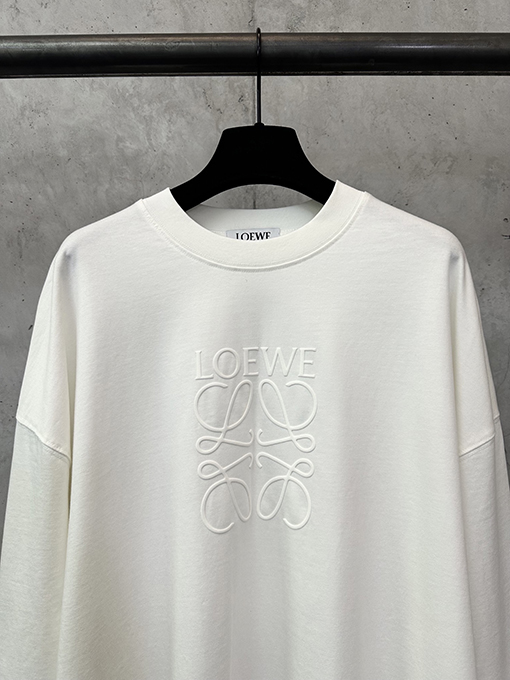 ロエベ Loewe 新しいフォームロゴ長袖シャツ