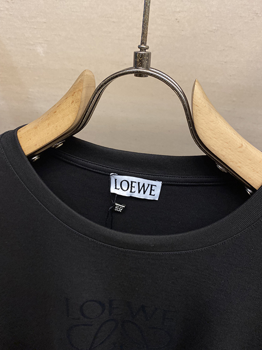 ロエベ Loewe 新ロゴ刺繍入り長袖シャツ