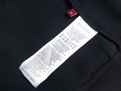 グッチスーパーコピー Gucci レタリング刺繍入りハーフジップスタンドカラースパーカー