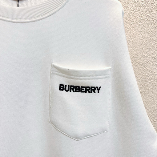 バーバリー BURBERRY 新しい刺繍ポケットチェックステッチラウンドネックスパーカー