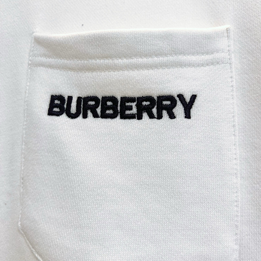 バーバリー BURBERRY 新しい刺繍ポケットチェックステッチラウンドネックスパーカー