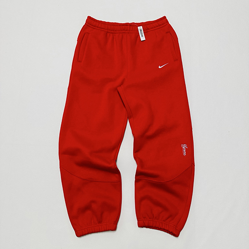 シュプリームコピー X NIKE ジョイントモデルのベルベットと厚の刺繍ロゴカフススポーツスウェットパンツ