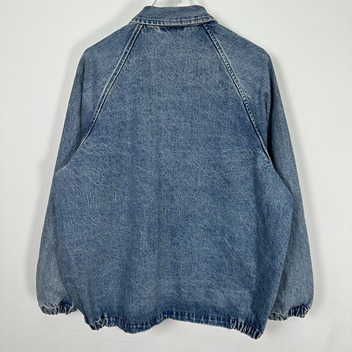 シュプリーム SUPREMEコピー OLD ENGLISH COACHES JACKET パッチワークと刺繍文字のデニムコーチジャケット