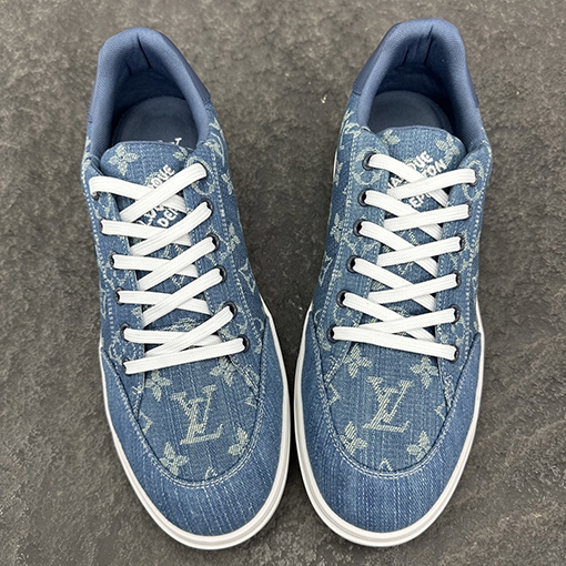 ルイヴィトン LV Resort シリーズパッチワークデニムスニーカー