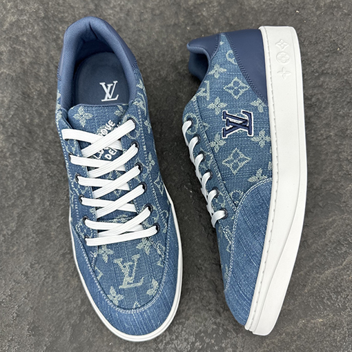 ルイヴィトン LV Resort シリーズパッチワークデニムスニーカー
