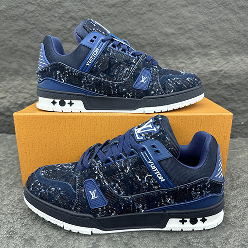 ルイヴィトンスーパーコピー LV Trainer カップルのレトロなバスケットボールシューズ