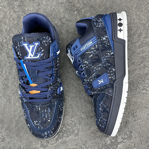 ルイヴィトンスーパーコピー LV Trainer カップルのレトロなバスケットボールシューズ