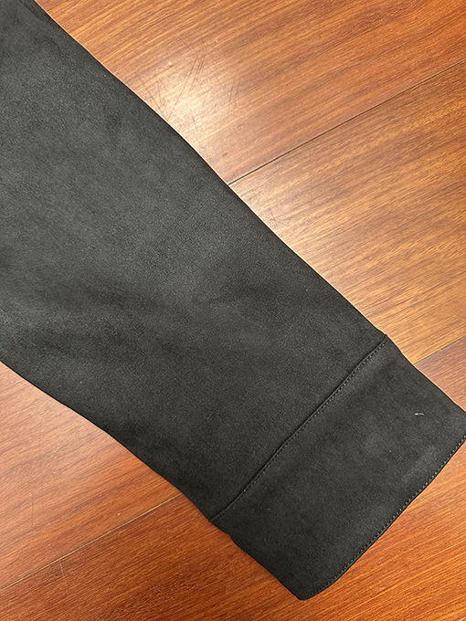 ルイヴィトン 刺繍りスエード長袖オーバーシャツ