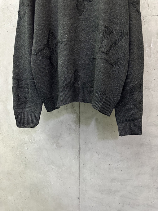 ルイヴィトンコピー LV ジャカードシープウールハーフジッププルオーバーセーター