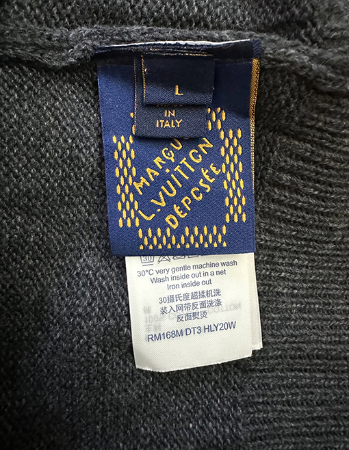ルイヴィトンコピー LV ジャカードシープウールハーフジッププルオーバーセーター