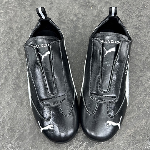 バレンシアガコピー Balenciaga SPEEDCAT ジョイントシリーズ ブラック&ホワイト 牛革スニーカー