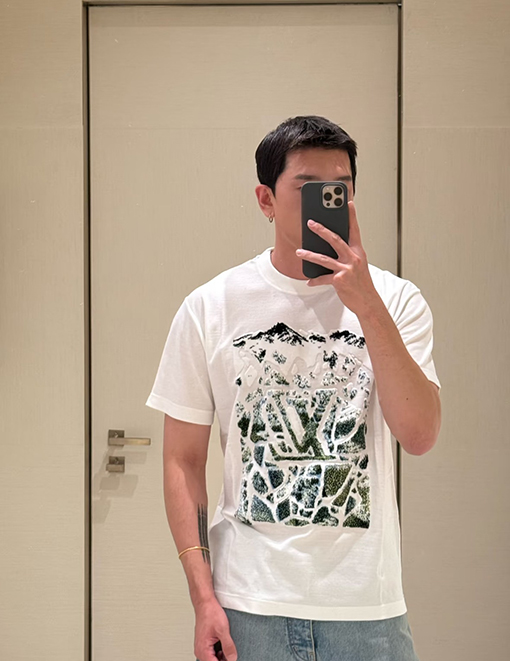 ルイヴィトン LV フォームプリント半袖Tシャツ
