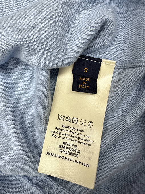ルイヴィトン チャン・ザイ刺繍ラウンドネックニット半袖Tシャツ