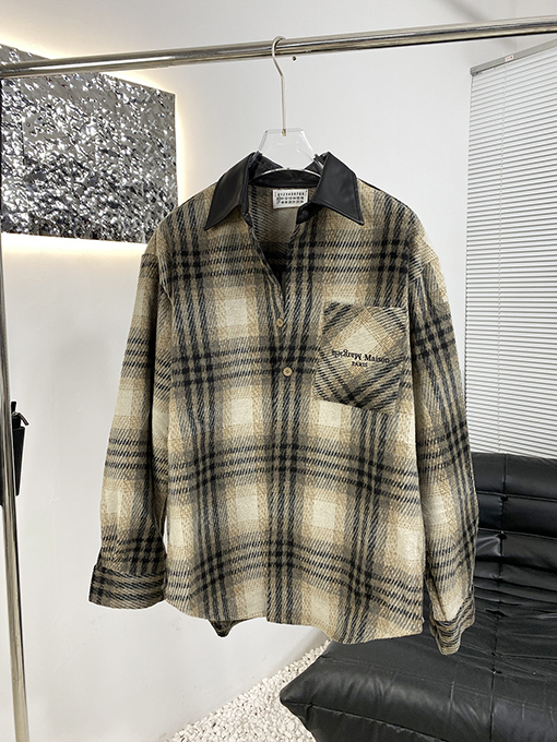 マルタンマルジェラ Martin Margiela 新しいチェック柄レザージャケット