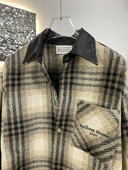 マルタンマルジェラ Martin Margiela 新しいチェック柄レザージャケット