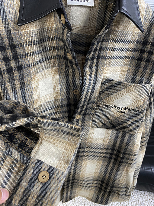 マルタンマルジェラ Martin Margiela 新しいチェック柄レザージャケット
