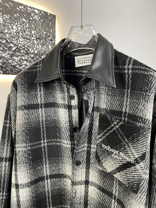 マルタンマルジェラ Martin Margiela 新しいチェック柄レザージャケット