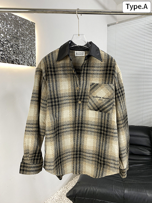 マルタンマルジェラ Martin Margiela 新しいチェック柄レザージャケット