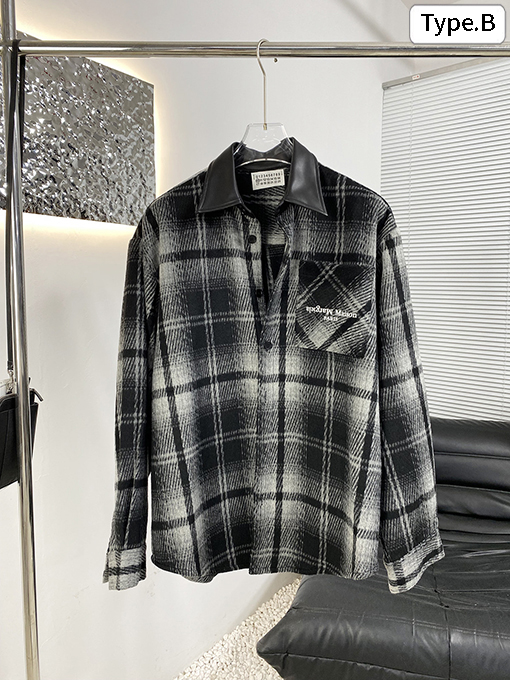 マルタンマルジェラ Martin Margiela 新しいチェック柄レザージャケット