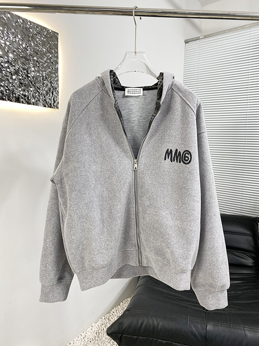 マルタンマルジェラ Martin Margiela 新しいチェック柄フランネルフード付きジャケット