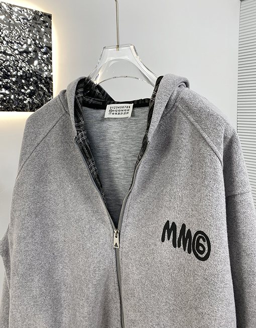 マルタンマルジェラ Martin Margiela 新しいチェック柄フランネルフード付きジャケット