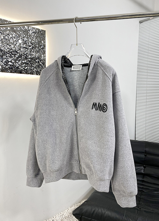 マルタンマルジェラ Martin Margiela 新しいチェック柄フランネルフード付きジャケット