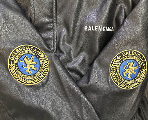 バレンシアガ Balenciaga バッジレザージャケット