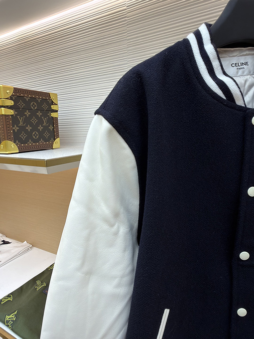 セリーヌ 新しいアルファベットチャプターベースボールジャケット