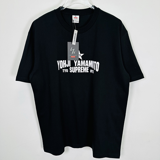シュプリーム Supreme × Yohji Yamamoto Yohji Yamamoto STAR TEE ジョイントモデル五芒星プリント半袖Tシャツ