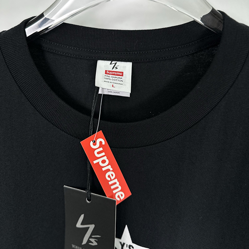 シュプリーム Supreme × Yohji Yamamoto Yohji Yamamoto STAR TEE ジョイントモデル五芒星プリント半袖Tシャツ