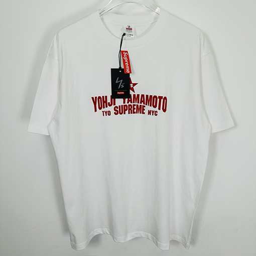 シュプリーム Supreme × Yohji Yamamoto Yohji Yamamoto STAR TEE ジョイントモデル五芒星プリント半袖Tシャツ
