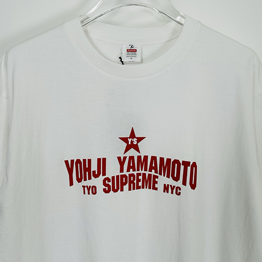 シュプリーム Supreme × Yohji Yamamoto Yohji Yamamoto STAR TEE ジョイントモデル五芒星プリント半袖Tシャツ