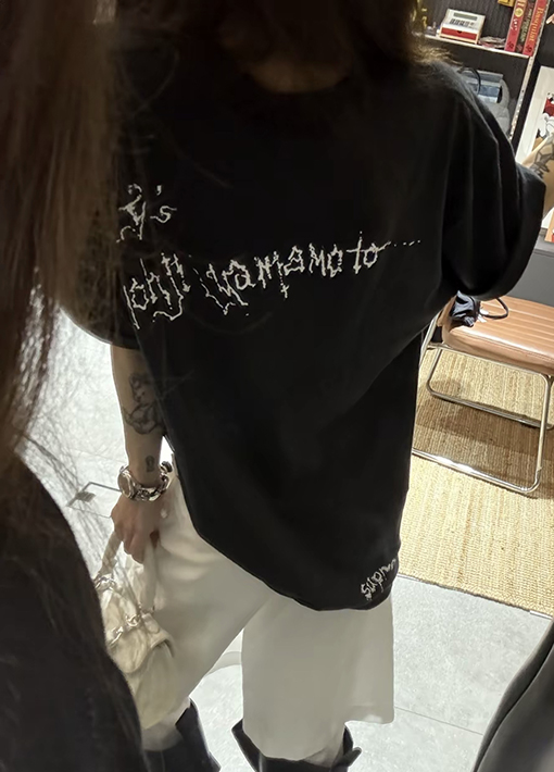 シュプリーム × Yohji Yamamotoスーパーコピー Y’S THINKER TEE ロックプリント半袖Tシャツ