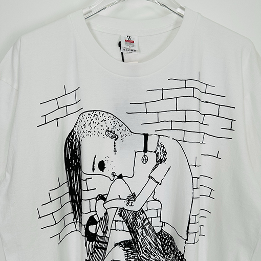 シュプリーム × Yohji Yamamotoスーパーコピー Y’S THINKER TEE ロックプリント半袖Tシャツ